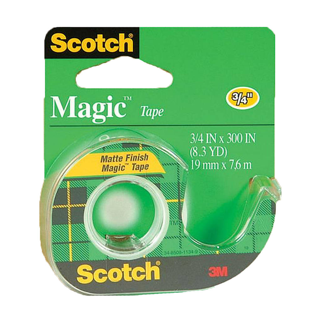 Scotch Magic Tape 105 3/4inch x 300inch Writable Matte Finish