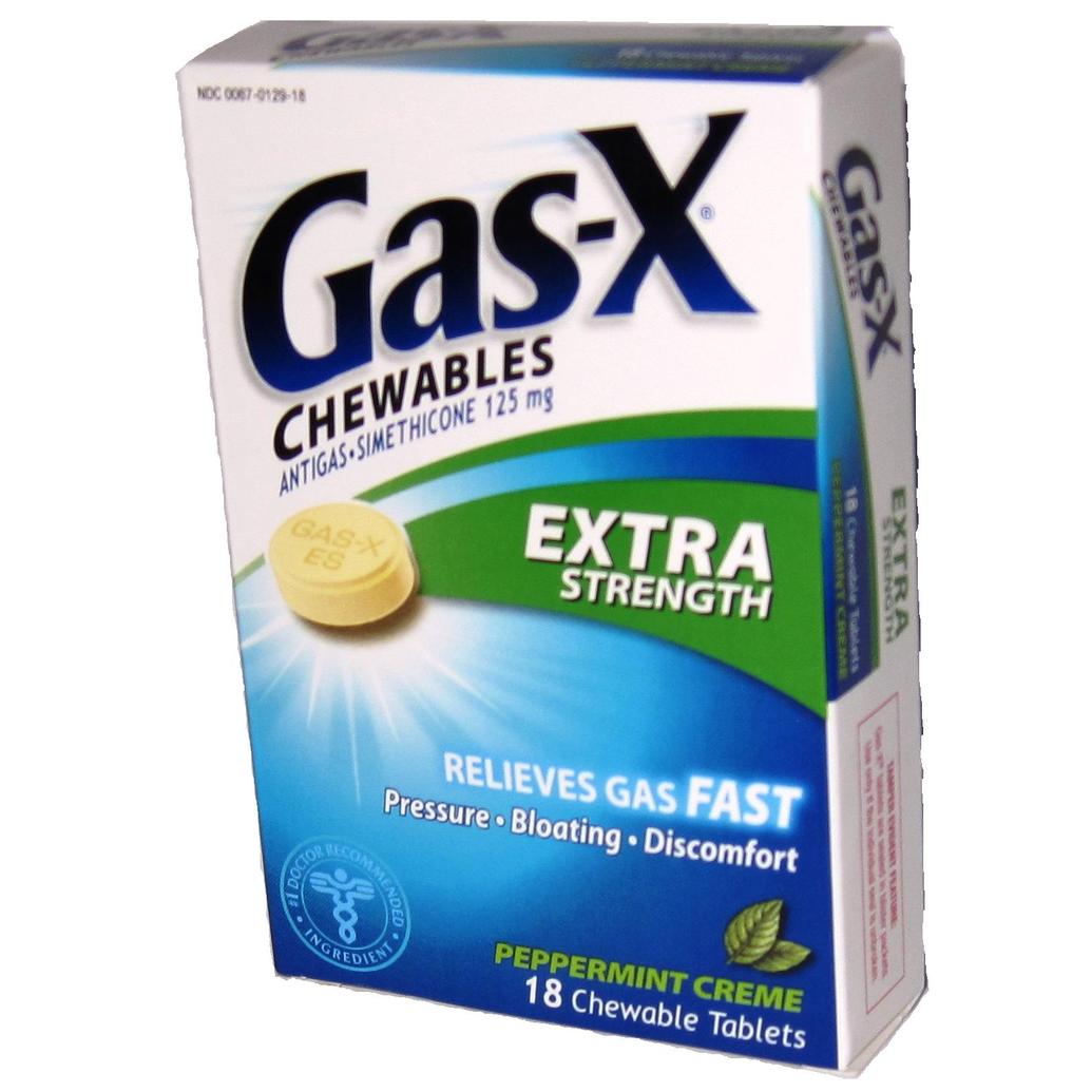 Gas-X Tablets 18ct Peppermint Gas Relief