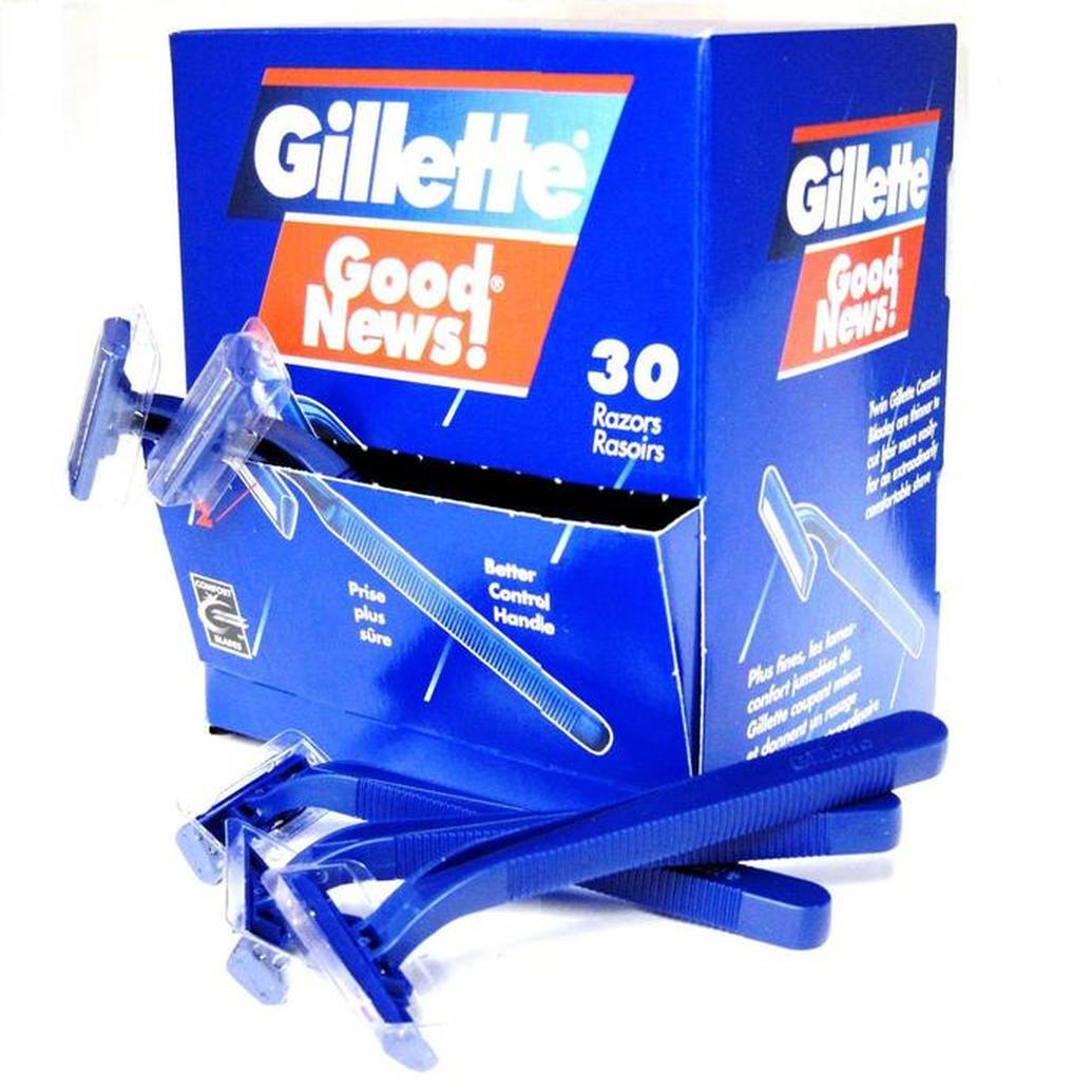Gillette GoodNews Dispenser Box of 30 Razors (Maybe with or without Stripe)