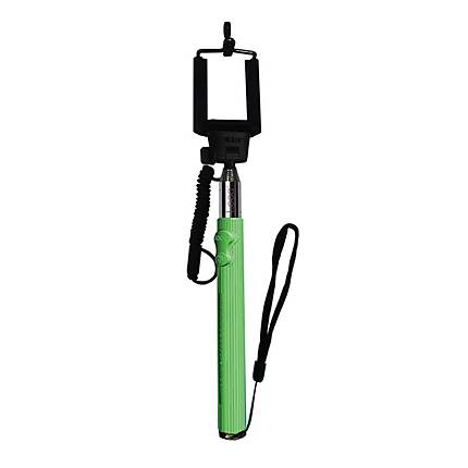 Looq DG Selfie Stick for Android and IOS devices (Green)