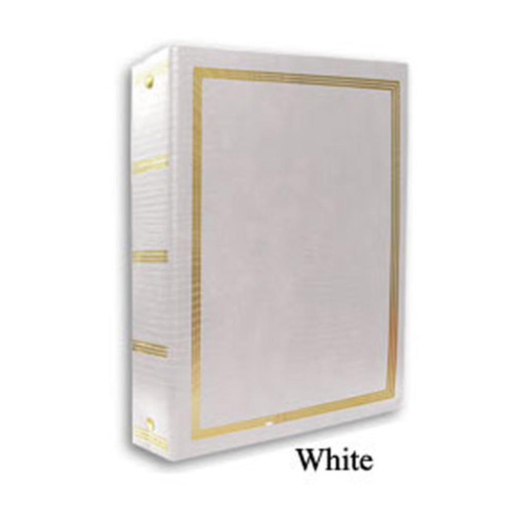 Pioneer 9 x 10 In. Magnetic 3-Ring Photo Album (100 Pages) - White